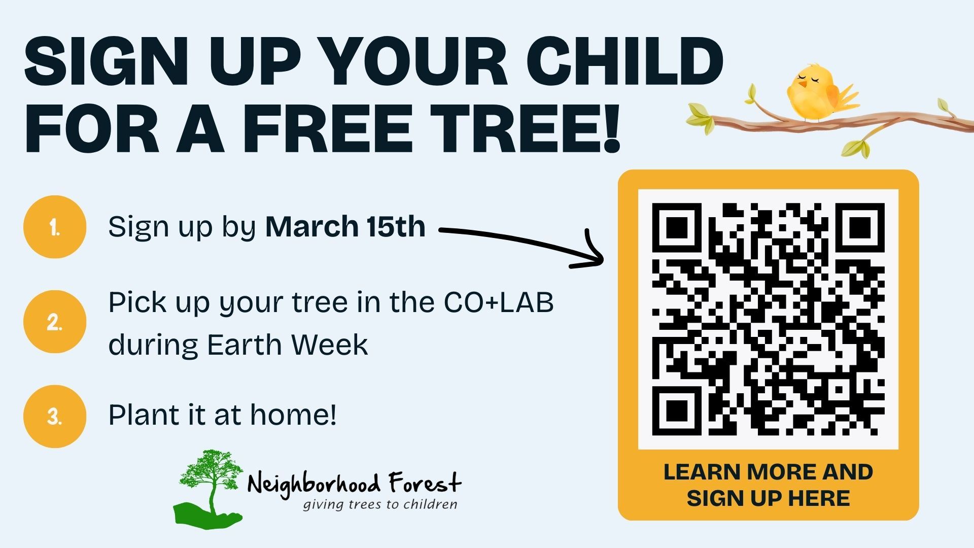 2-1 SIgn up for a free tree