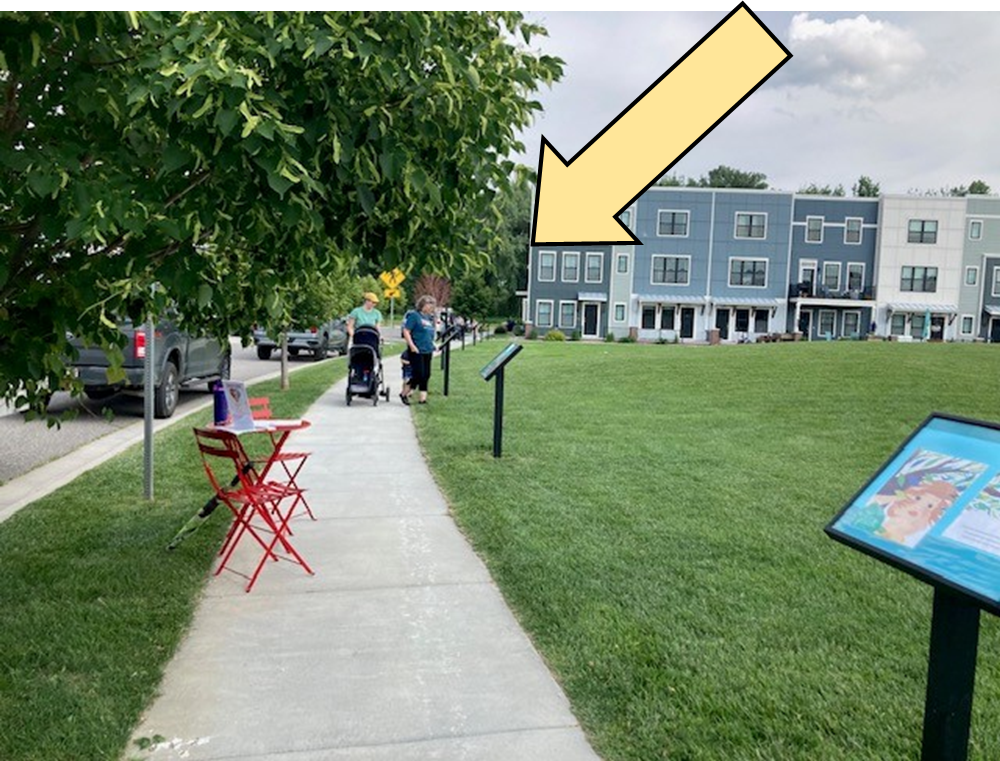 Starting point for Josephine Crossing Story Trail